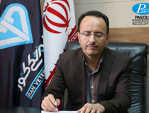 Congratulatory message from the CEO of Pasouk to (Dr. Rafiei Pour)